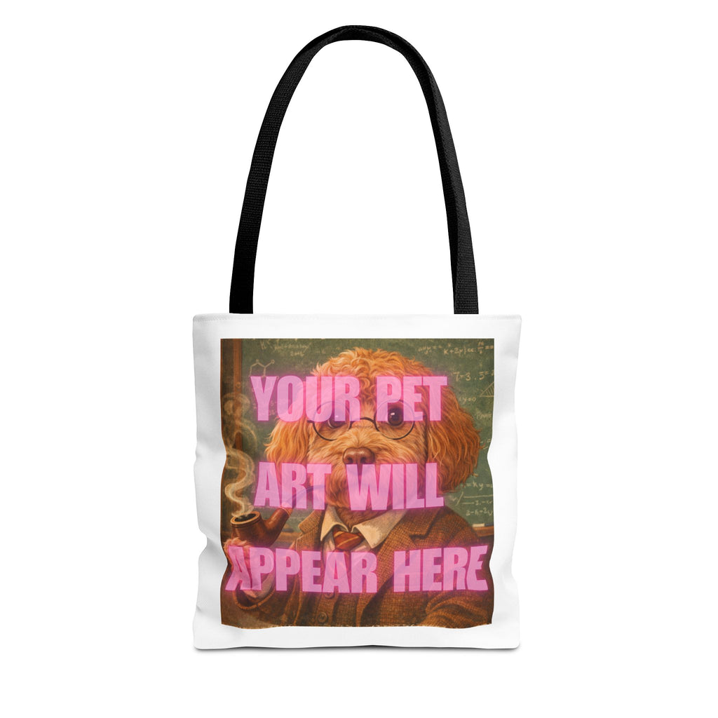 Custom Pet Portrait Tote Bag — Personalized Your Pet Art Will Appear Here Design