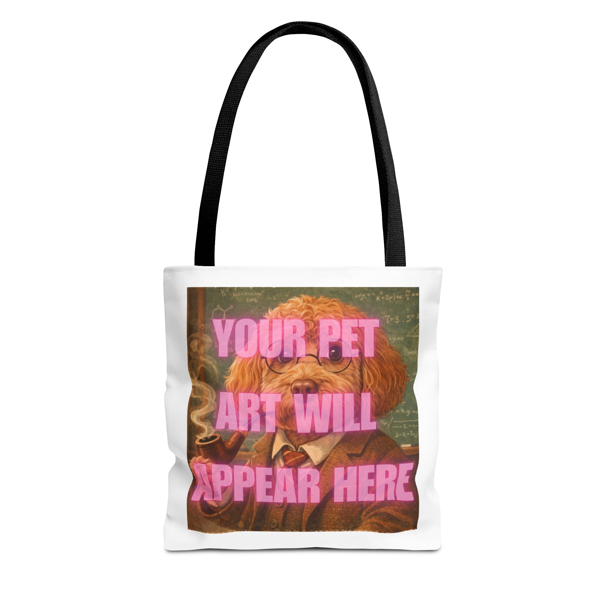 Custom Pet Portrait Tote Bag — Personalized Your Pet Art Will Appear Here Design