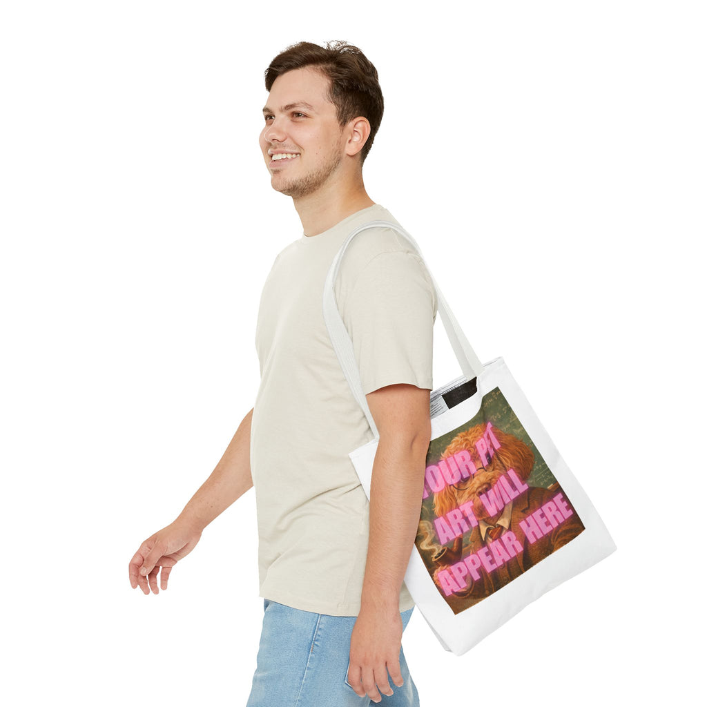 Custom Pet Portrait Tote Bag — Personalized Your Pet Art Will Appear Here Design