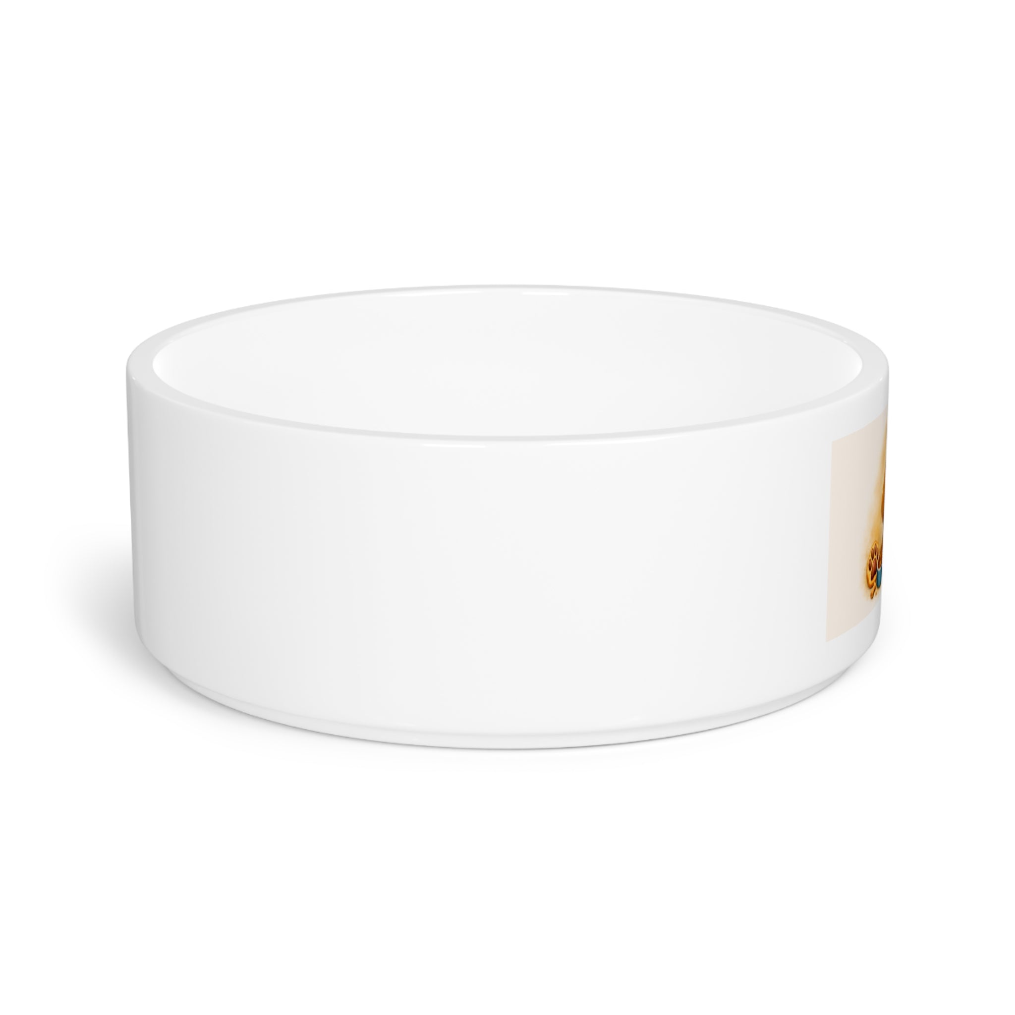 Ceramic Dog Pet Bowl — Cute Chef Pup Design, Non-Slip Food & Water Dish for Small Dogs