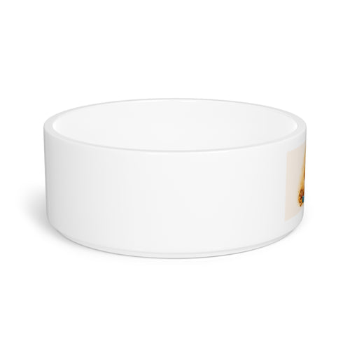 Ceramic Dog Pet Bowl — Cute Chef Pup Design, Non-Slip Food & Water Dish for Small Dogs