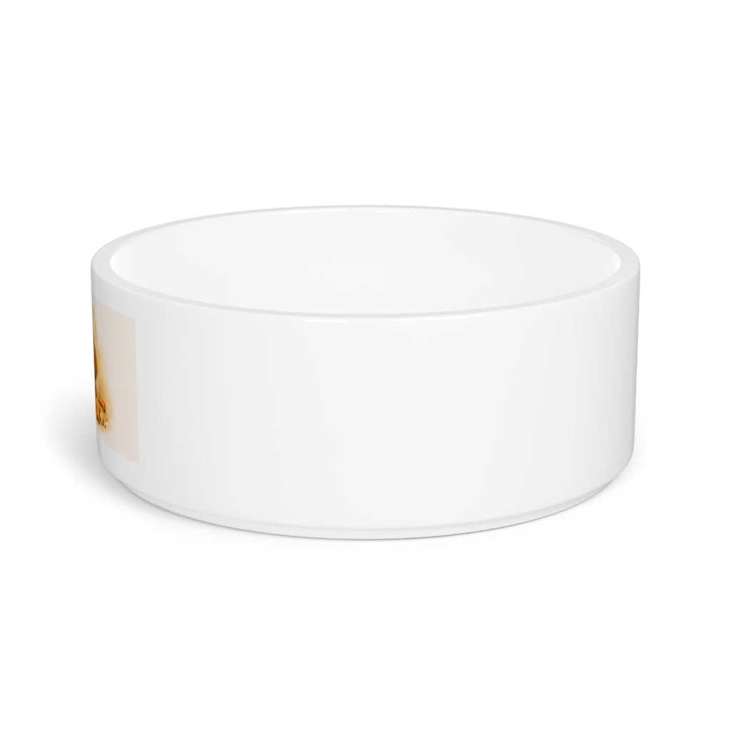 Ceramic Dog Pet Bowl — Cute Chef Pup Design, Non-Slip Food & Water Dish for Small Dogs