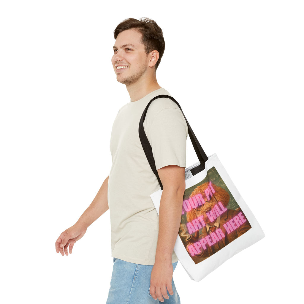 Custom Pet Portrait Tote Bag — Personalized Your Pet Art Will Appear Here Design